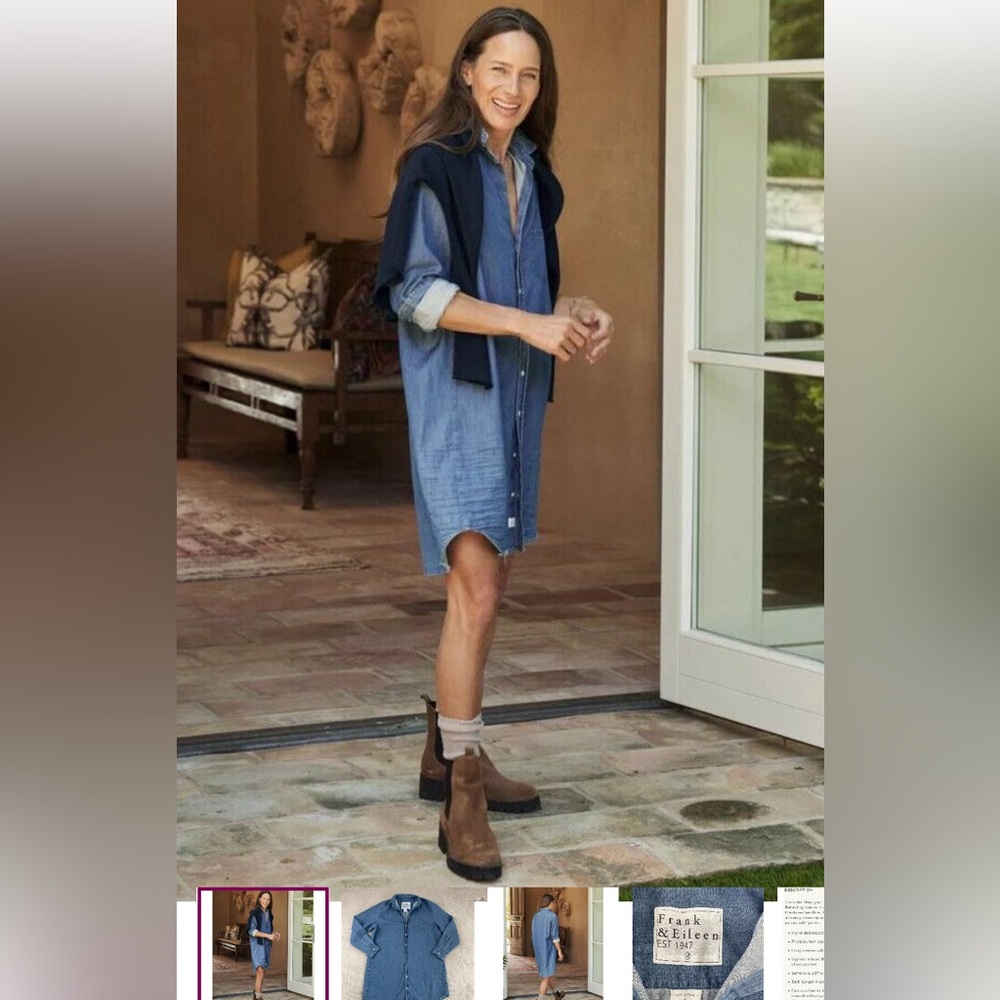 ❤️FRANK & EILEEN DENIM MARY DRESS XL!❤️ - Picture 5 of 10